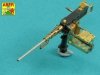 Aber 35L-091 Early barrel to U.S. cal .50 (12,7mm) heavy machine gun Browning M2 HB 1/35
